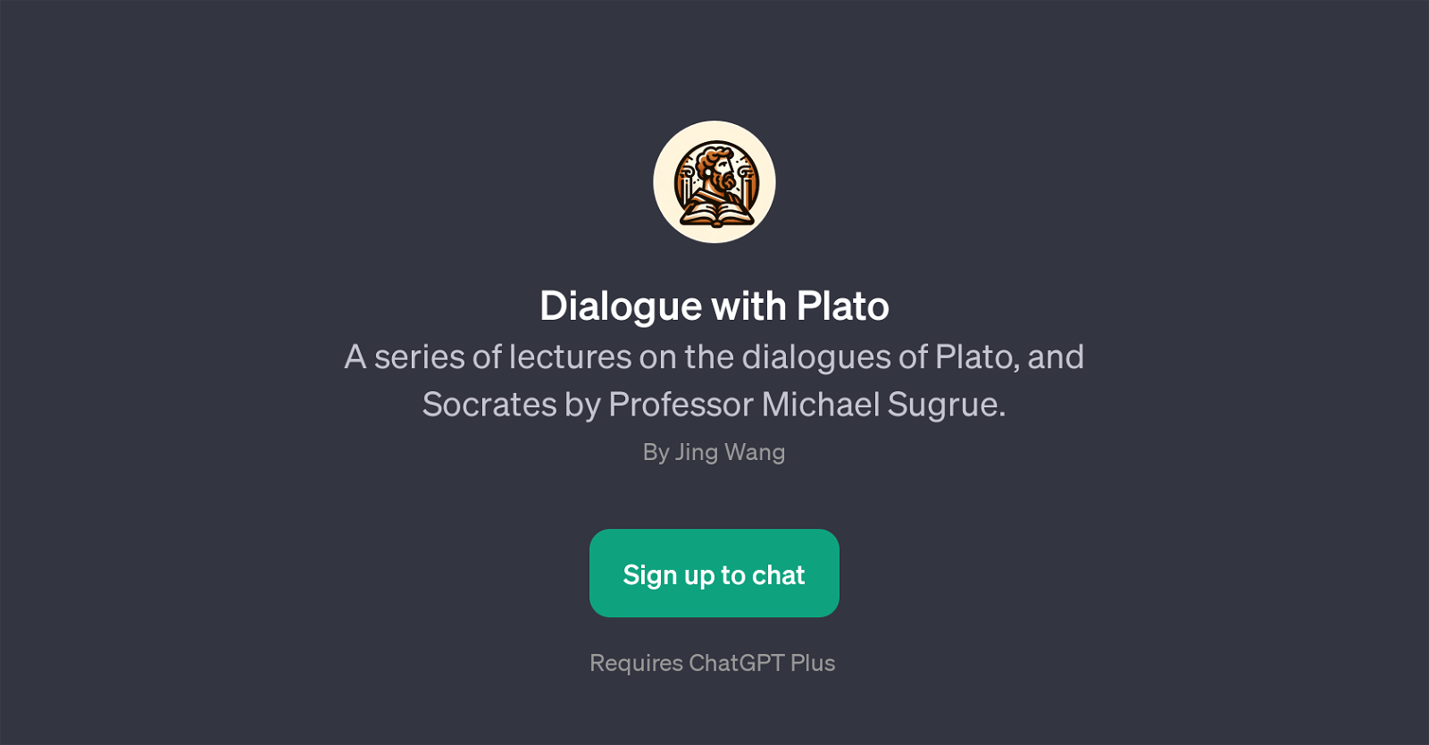 Dialogue with Plato website
