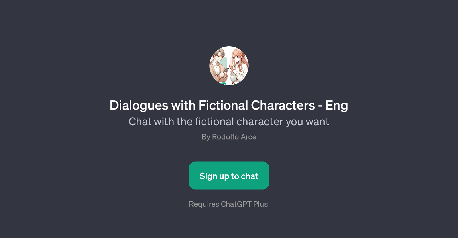 Dialogues with Fictional Characters - Eng website