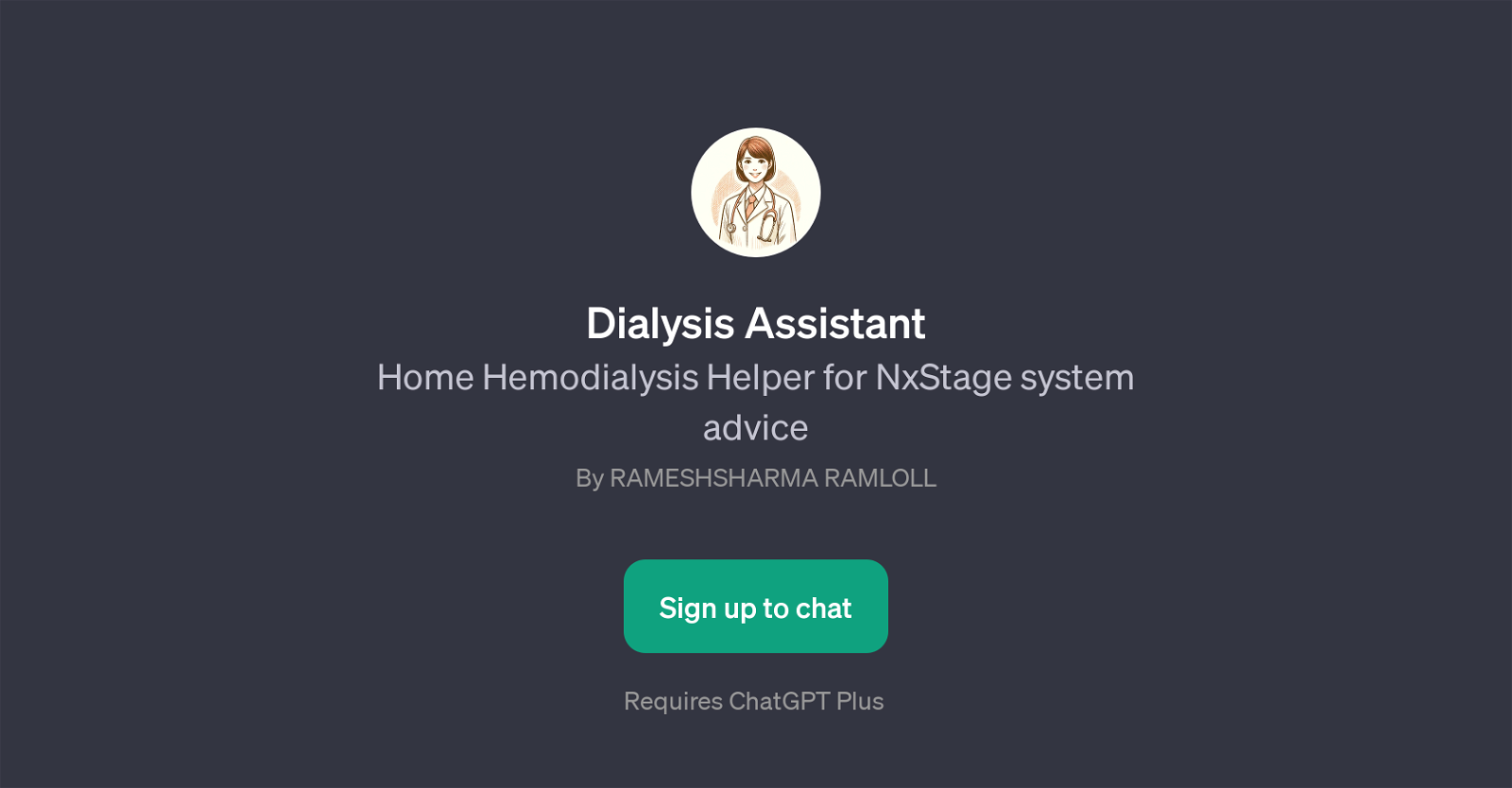 Dialysis Assistant website