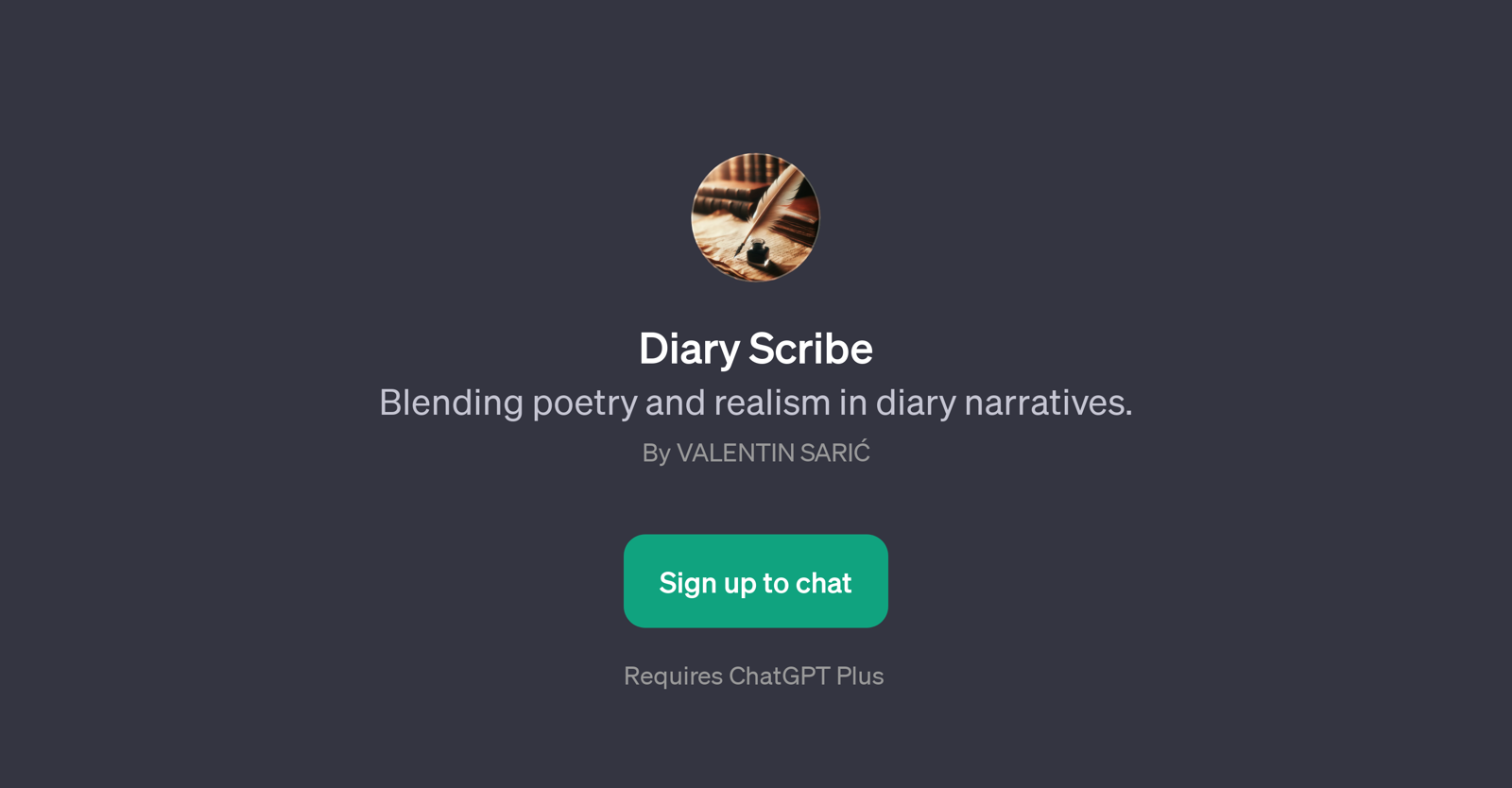 Diary Scribe website