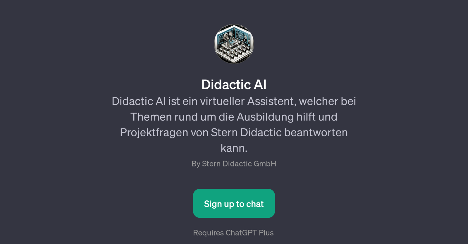 Didactic AI website