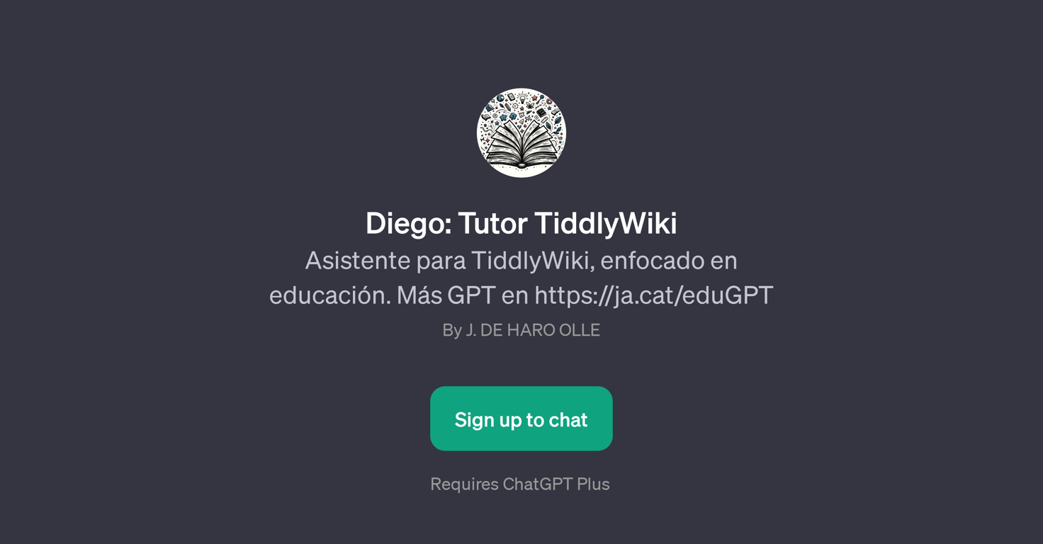 Diego: Tutor TiddlyWiki website