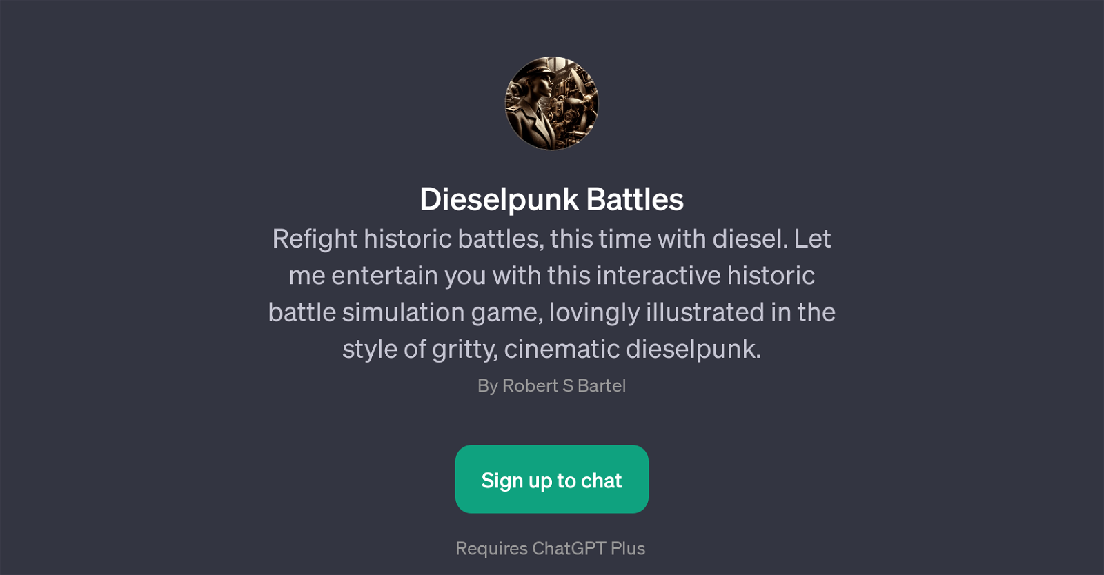 Dieselpunk Battles website
