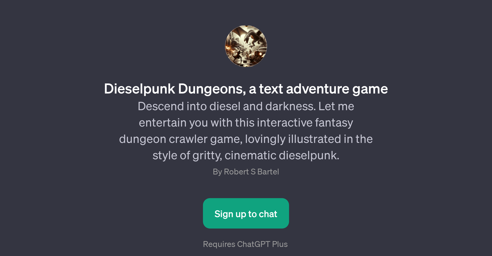 Dieselpunk Dungeons website