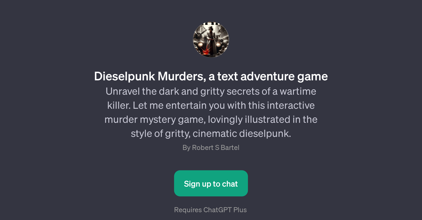 Dieselpunk Murders website