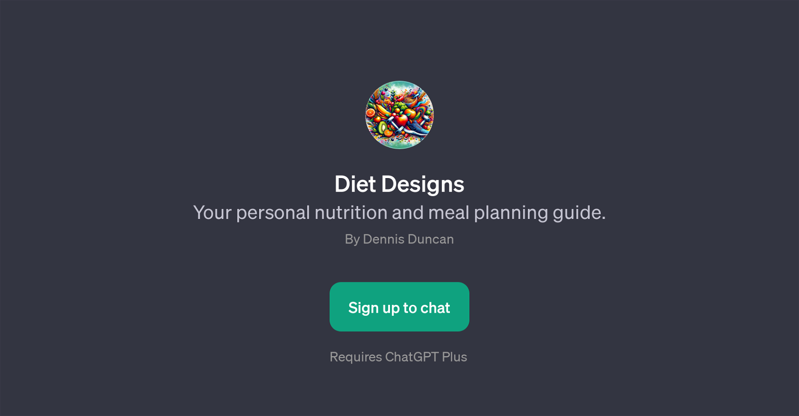 Diet Designs website