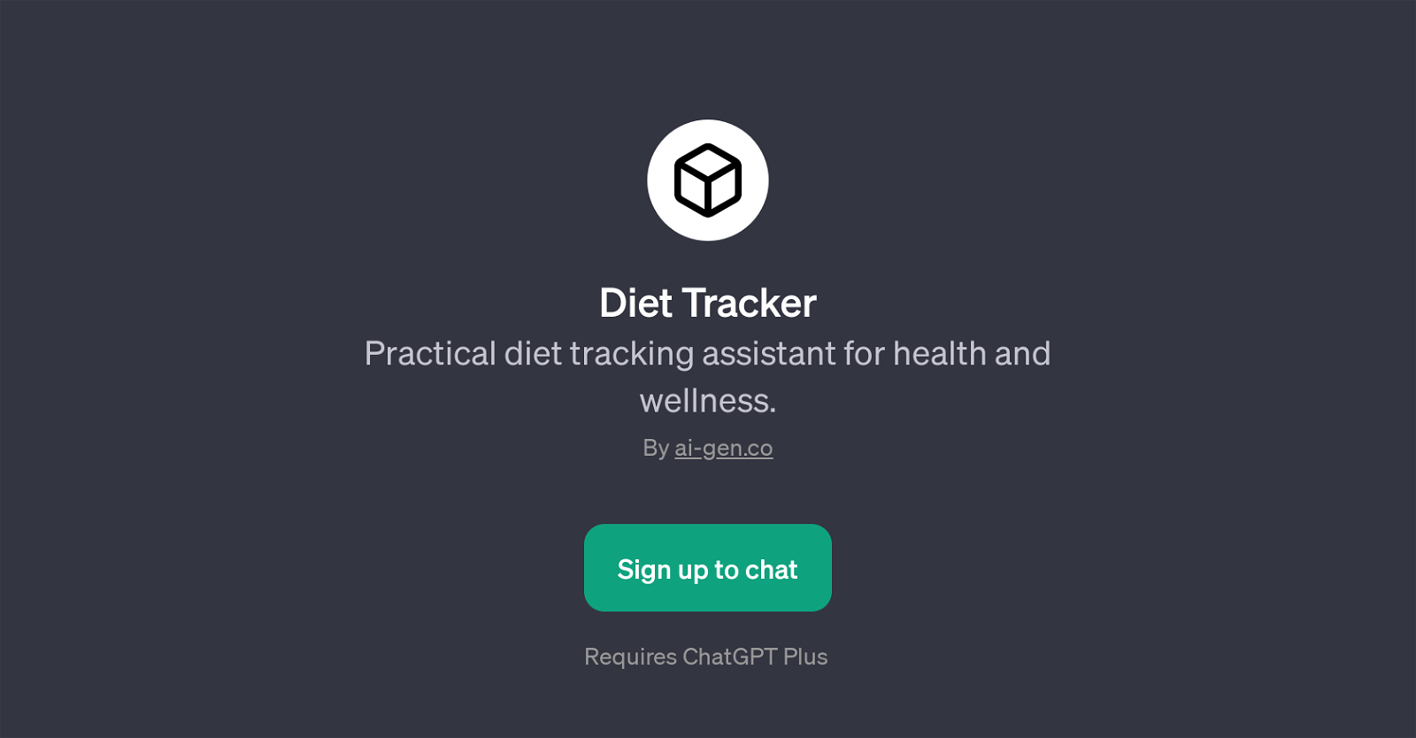 Diet Tracker website