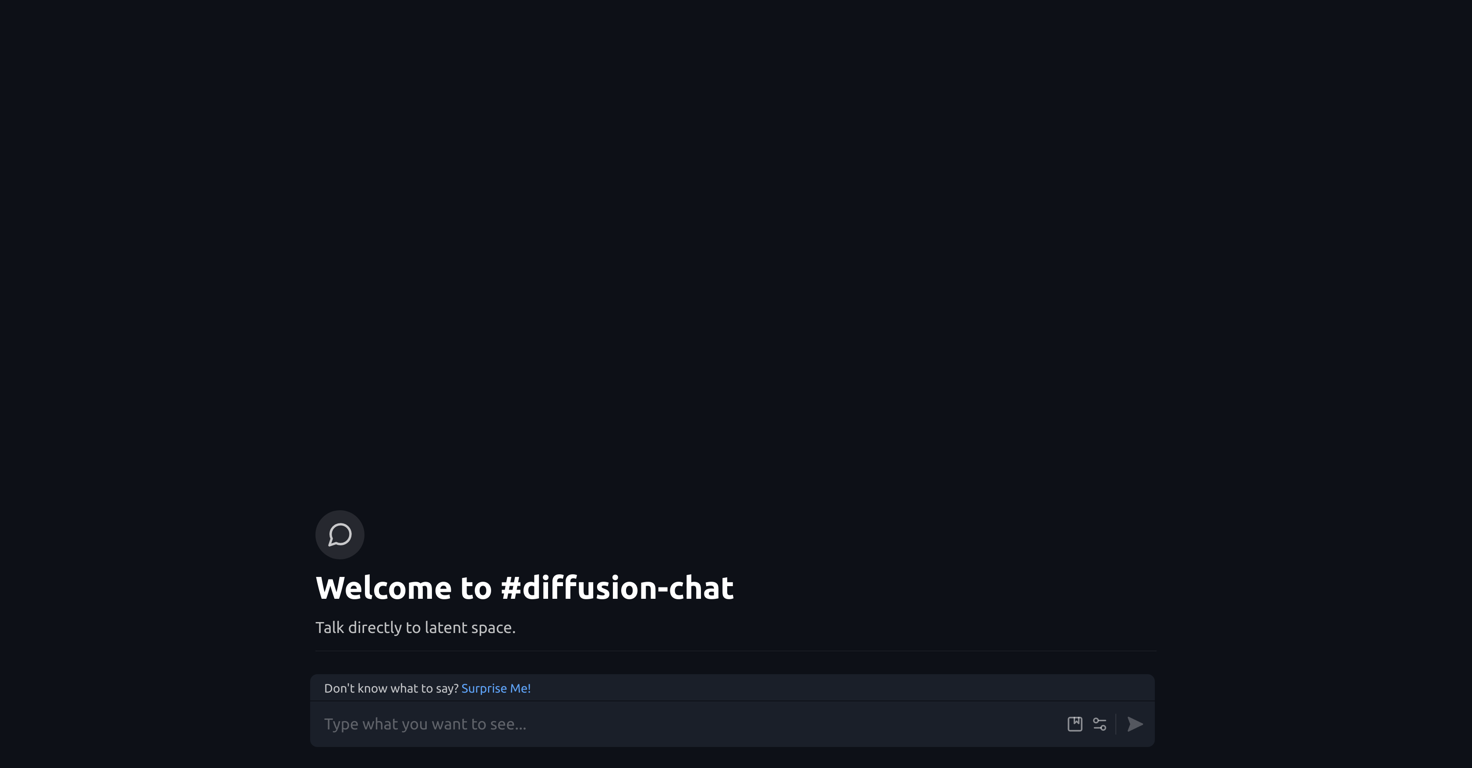 Diffusion Chat website