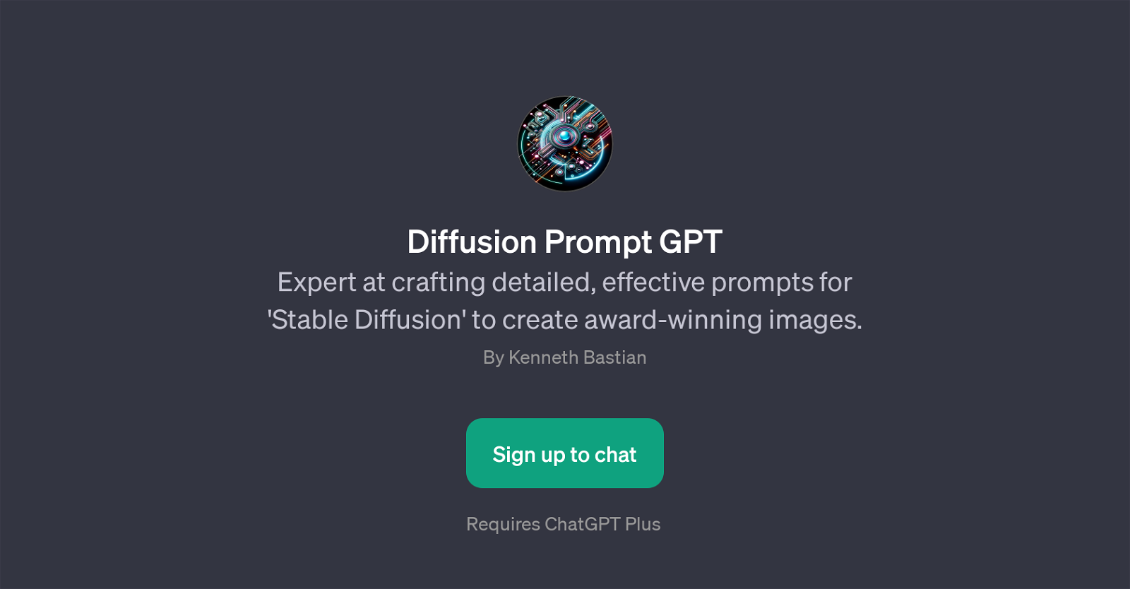 Diffusion Prompt GPT website