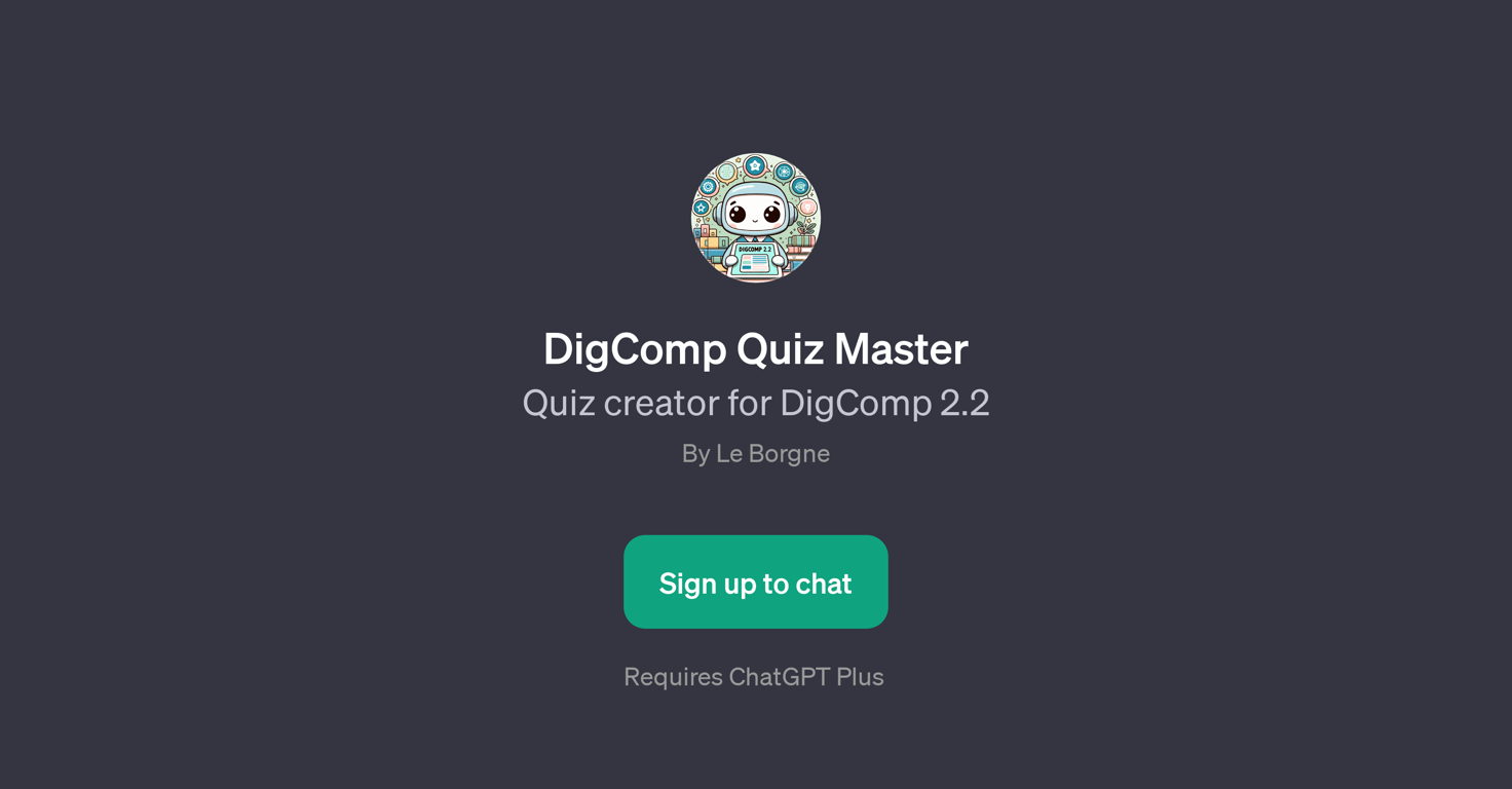 DigComp Quiz Master website