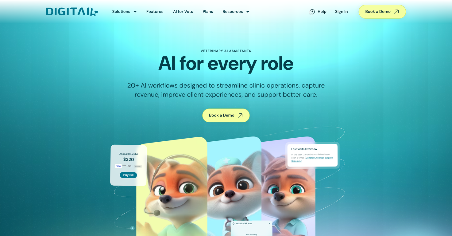 Digitail AI website