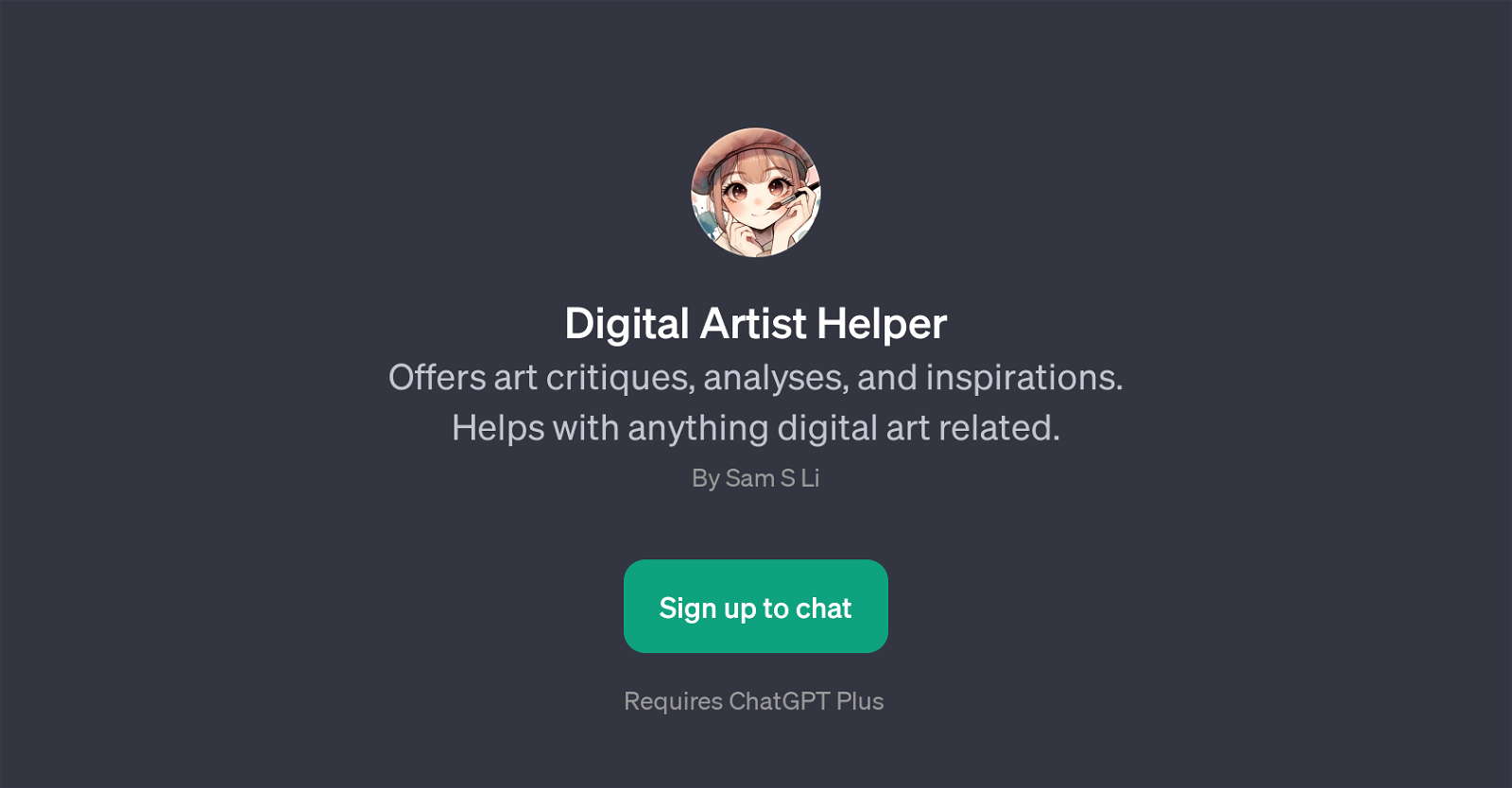 Digital Artist Helper website