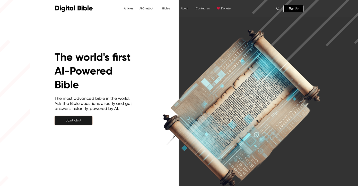 Digital Bible website