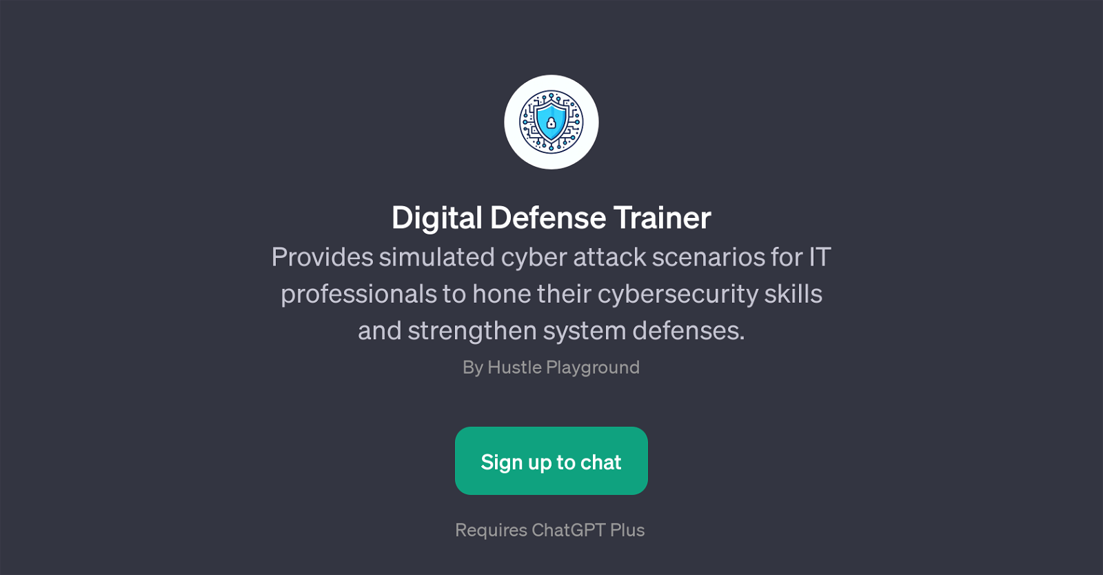 Digital Defense Trainer website