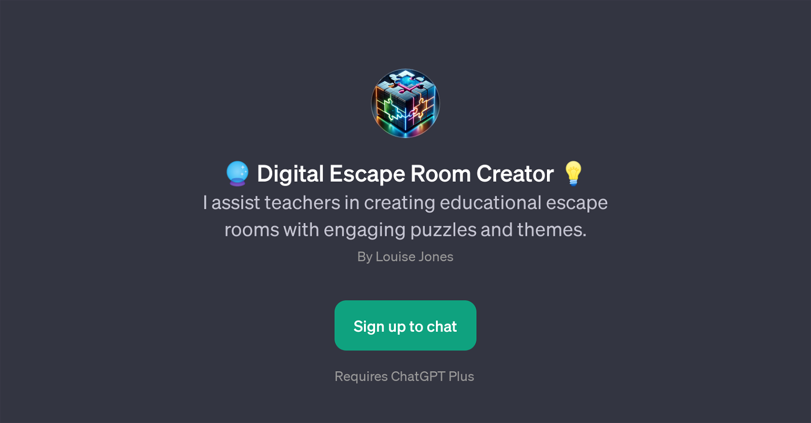 Digital Escape Room Creator website