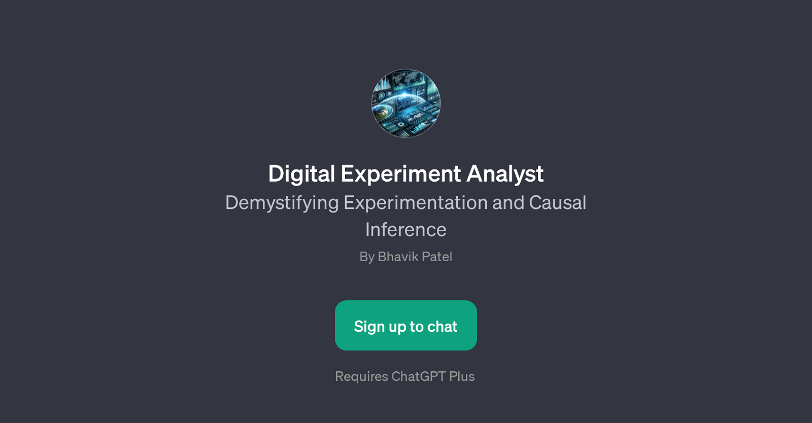 Digital Experiment Analyst website