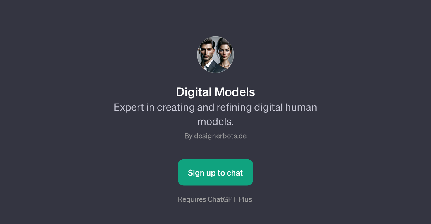 Digital Models website
