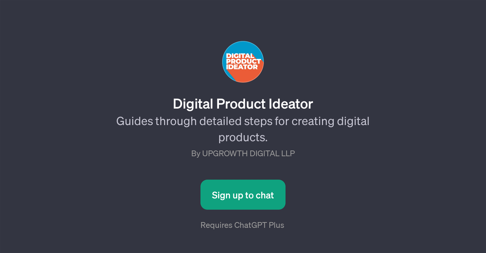 Digital Product Ideator website