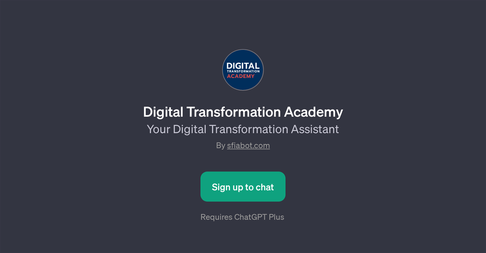 Digital Transformation Academy website