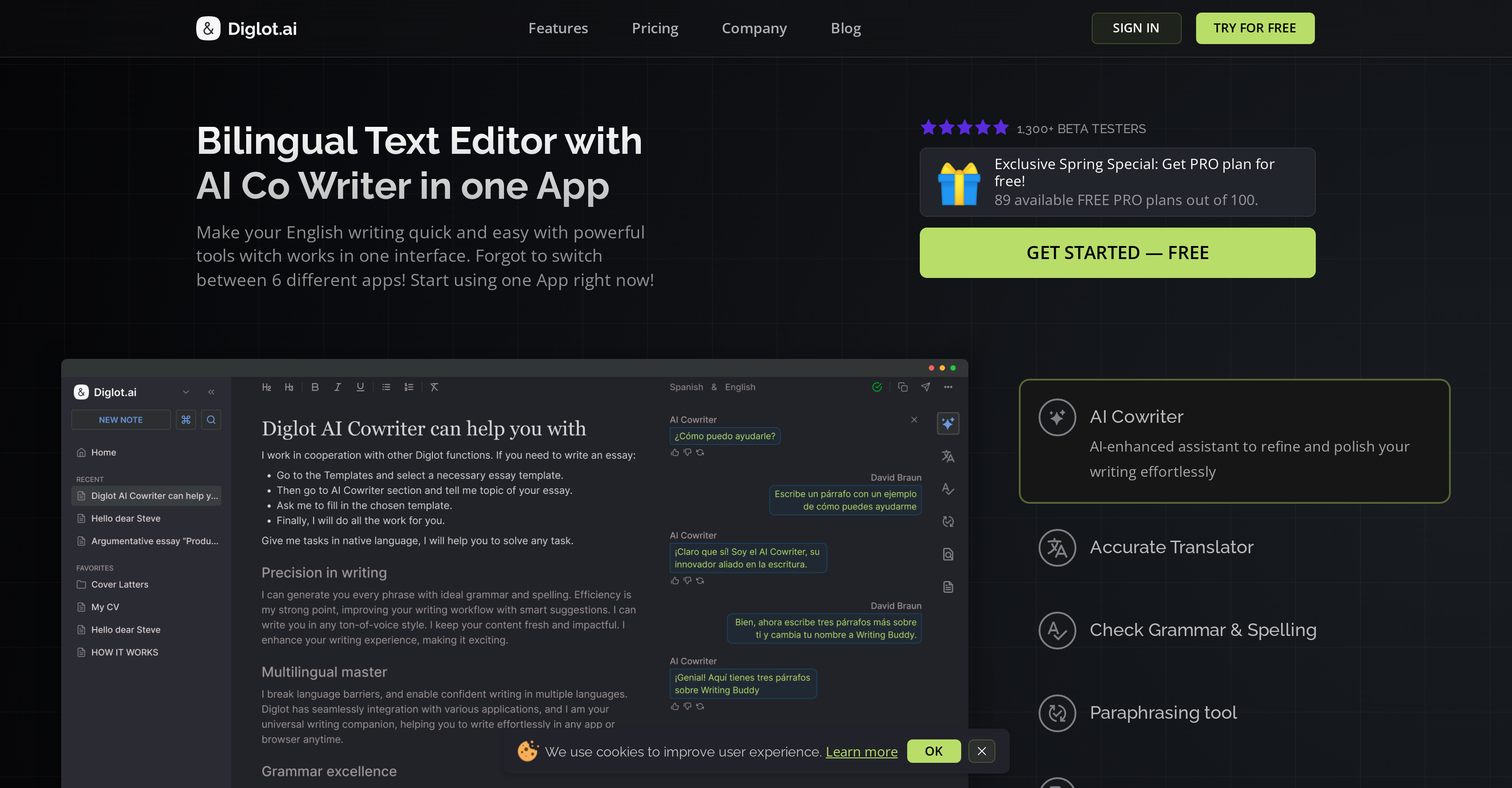 Diglot preview