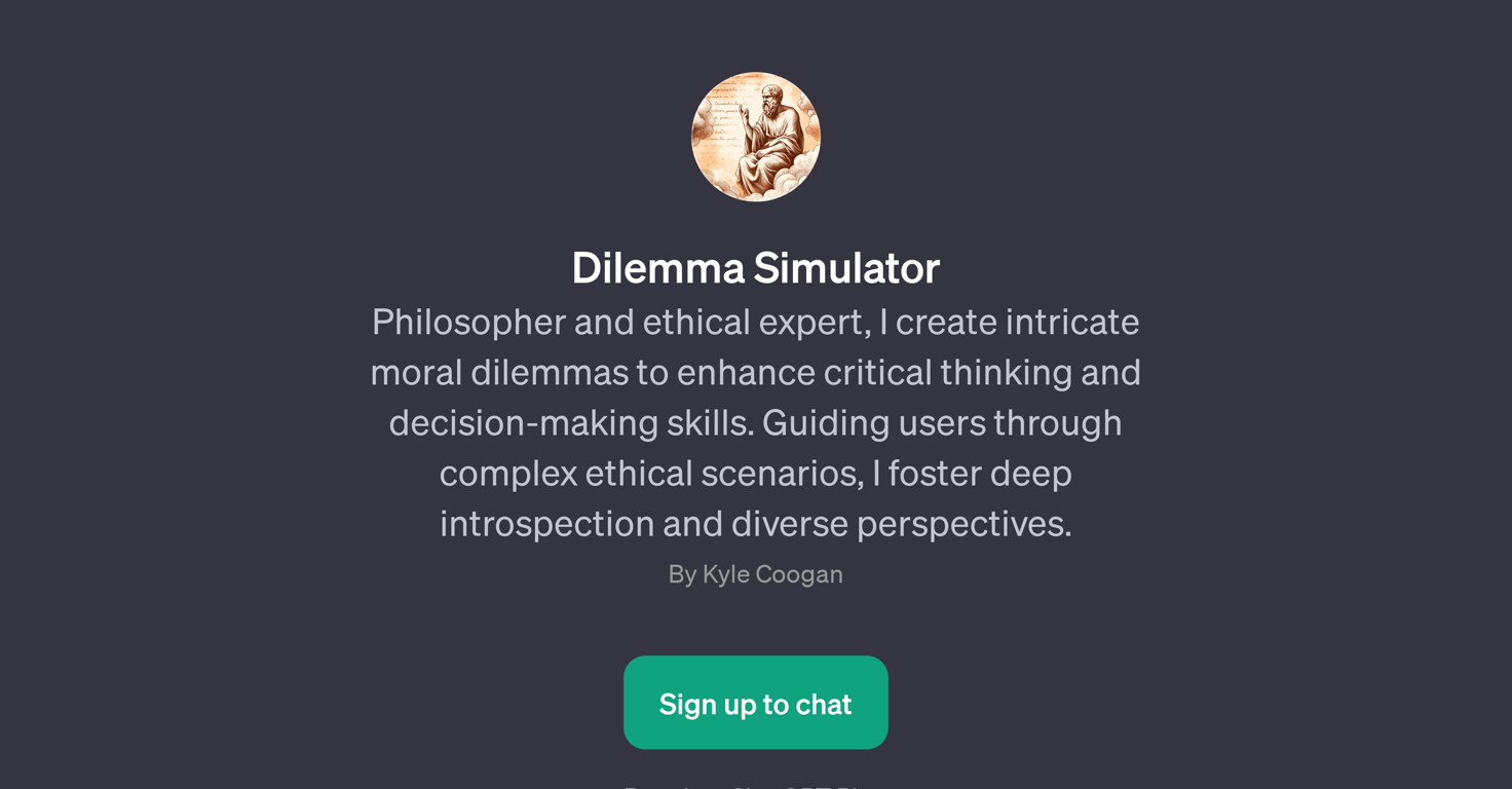 Dilemma Simulator website