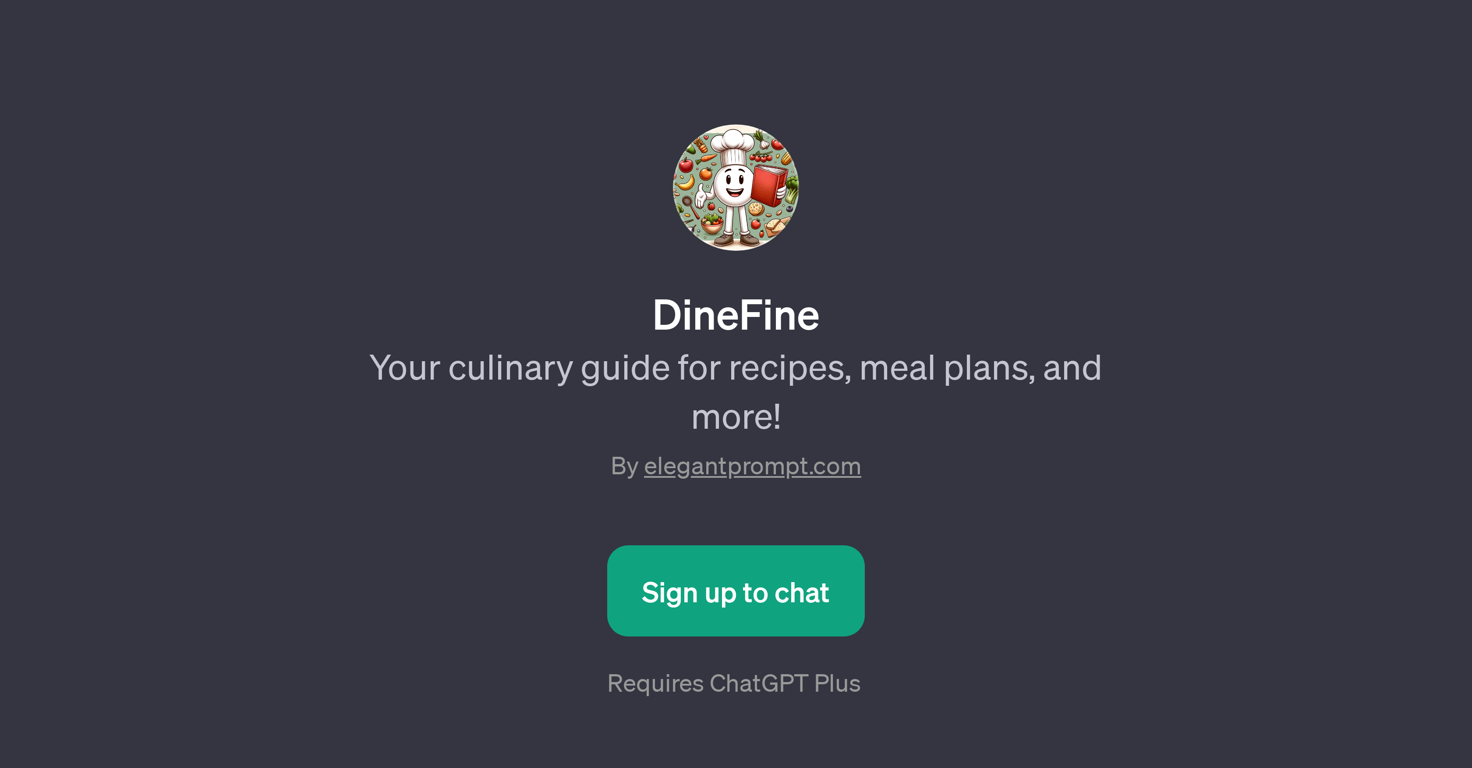 DineFine website