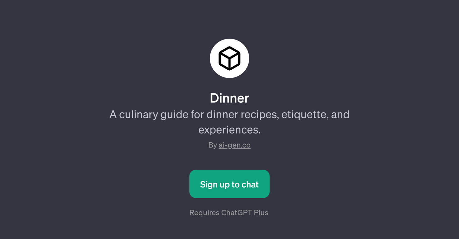 Dinner website