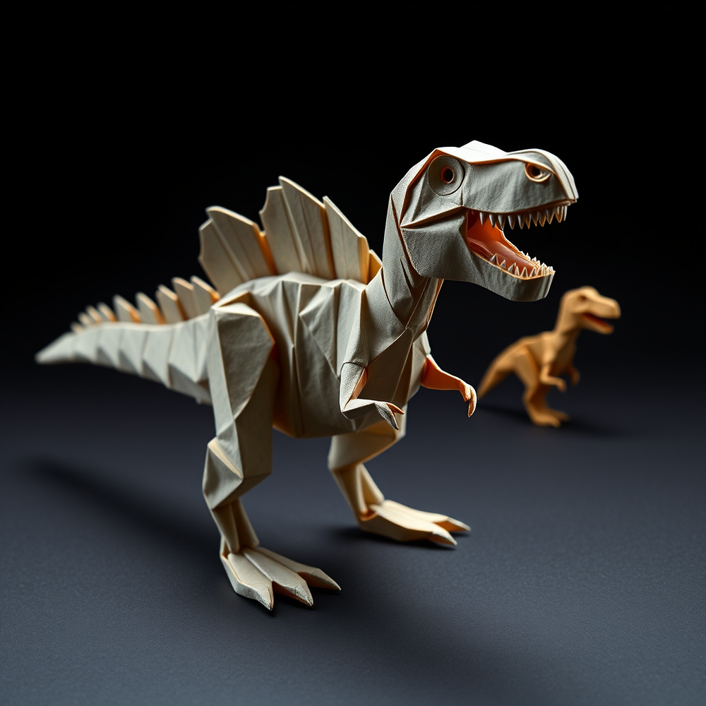 dinosaur origami char website