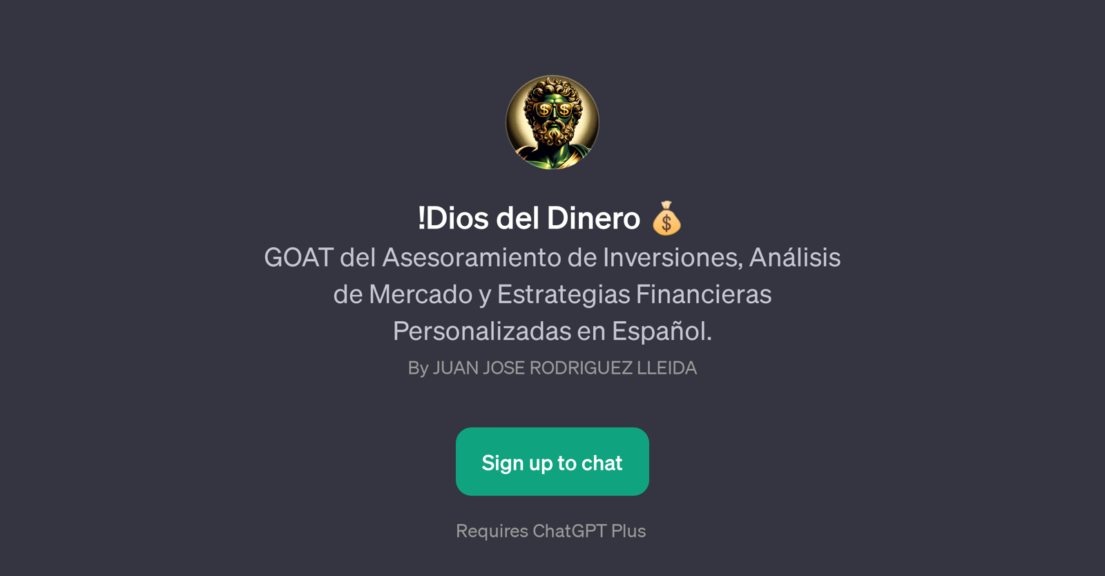 !Dios del Dinero website