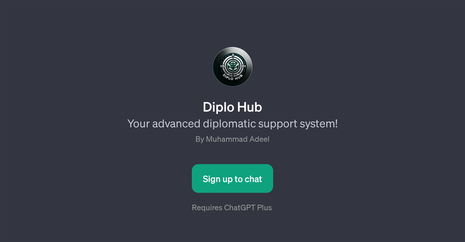 Diplo Hub website
