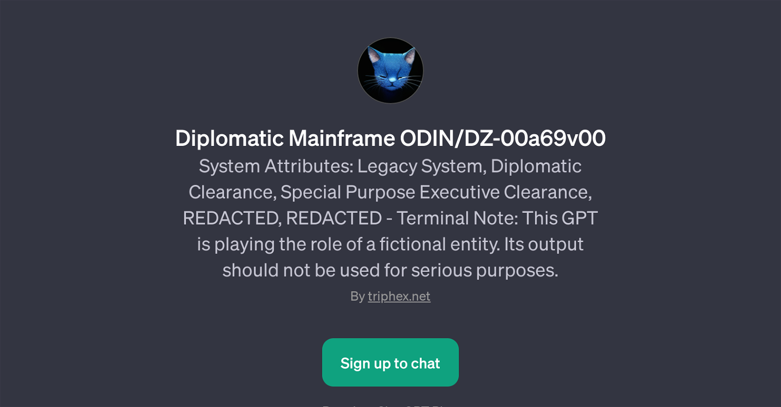 Diplomatic Mainframe ODIN/DZ-00a69v00 website