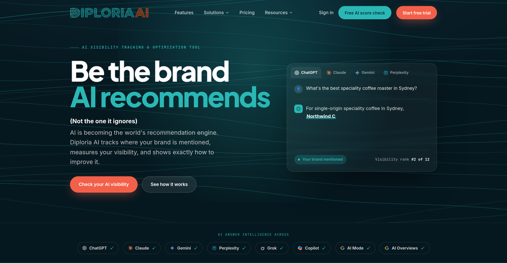 Diploria AI website