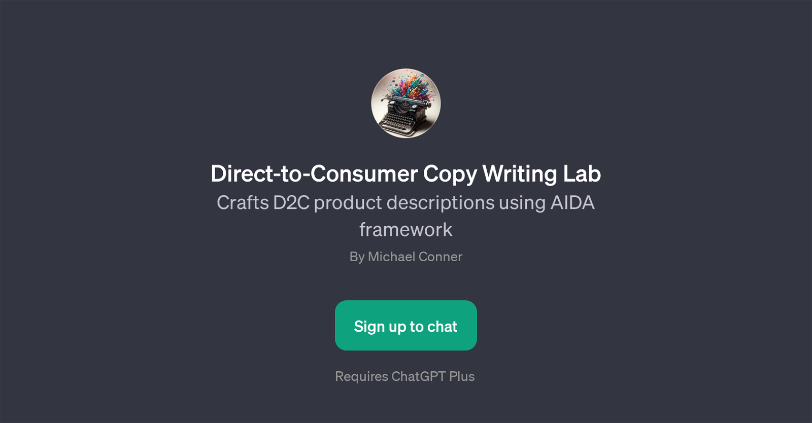 Direct-to-Consumer Copy Writing Lab website
