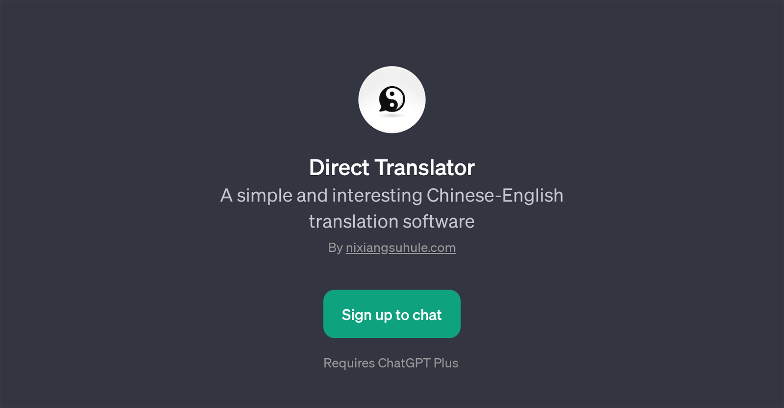 Direct Translator website