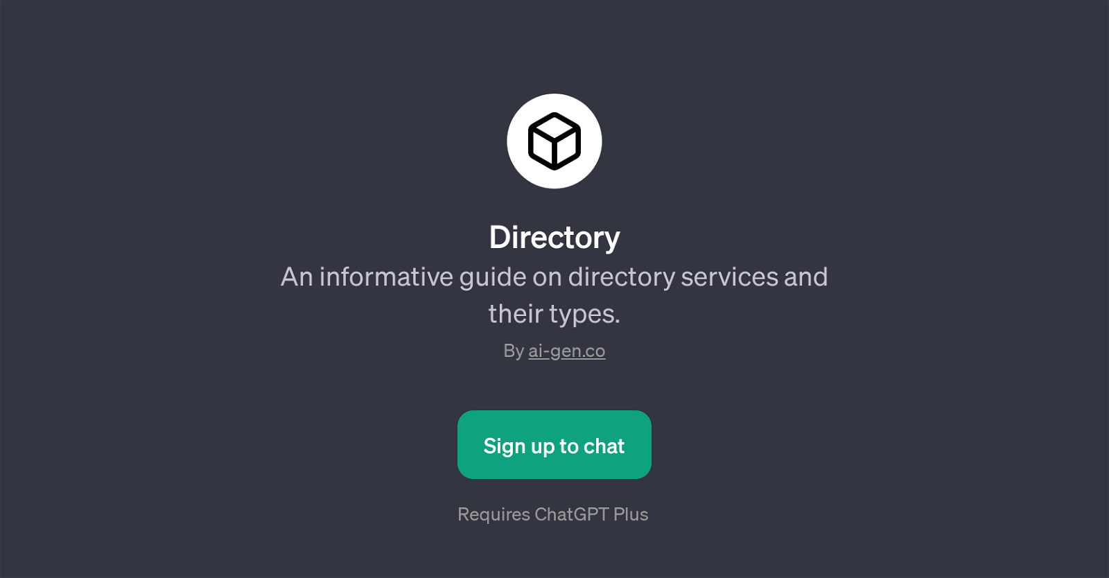 Directory website