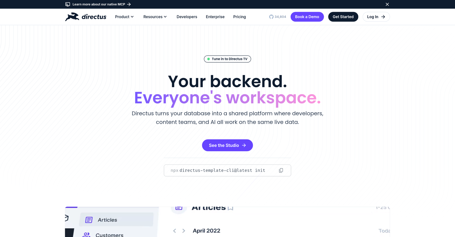 Directus website