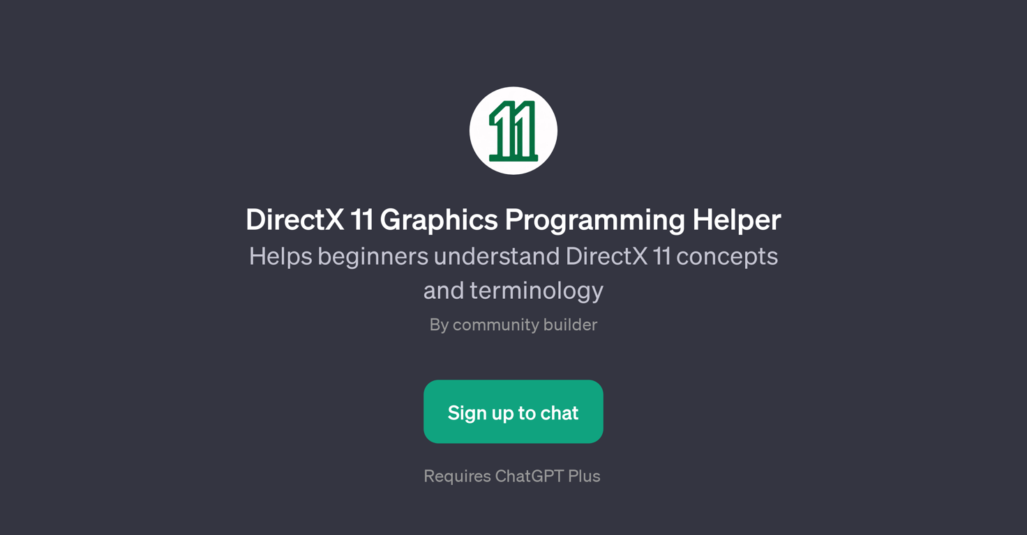 DirectX 11 Graphics Programming Helper website