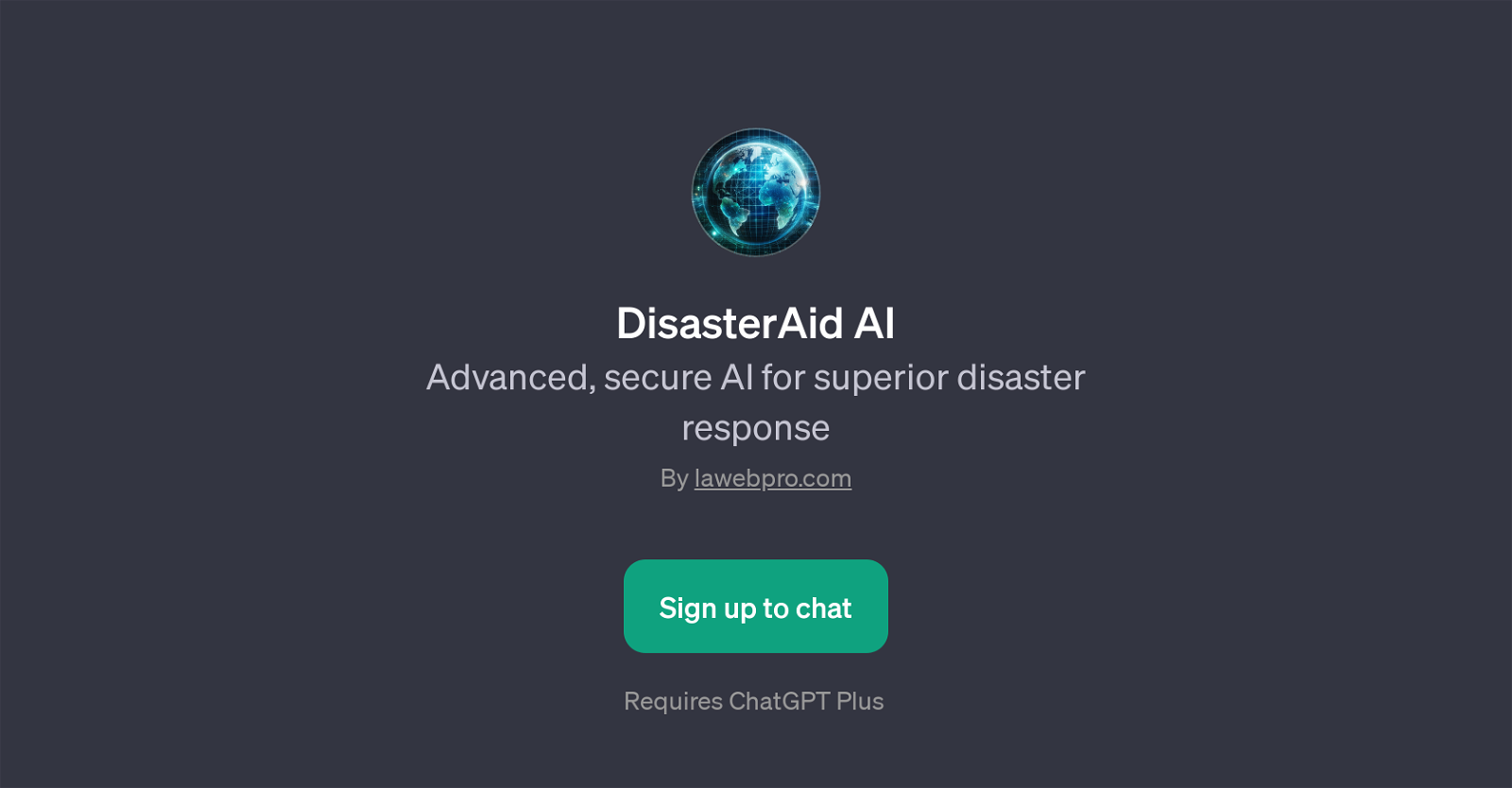 DisasterAid AI website