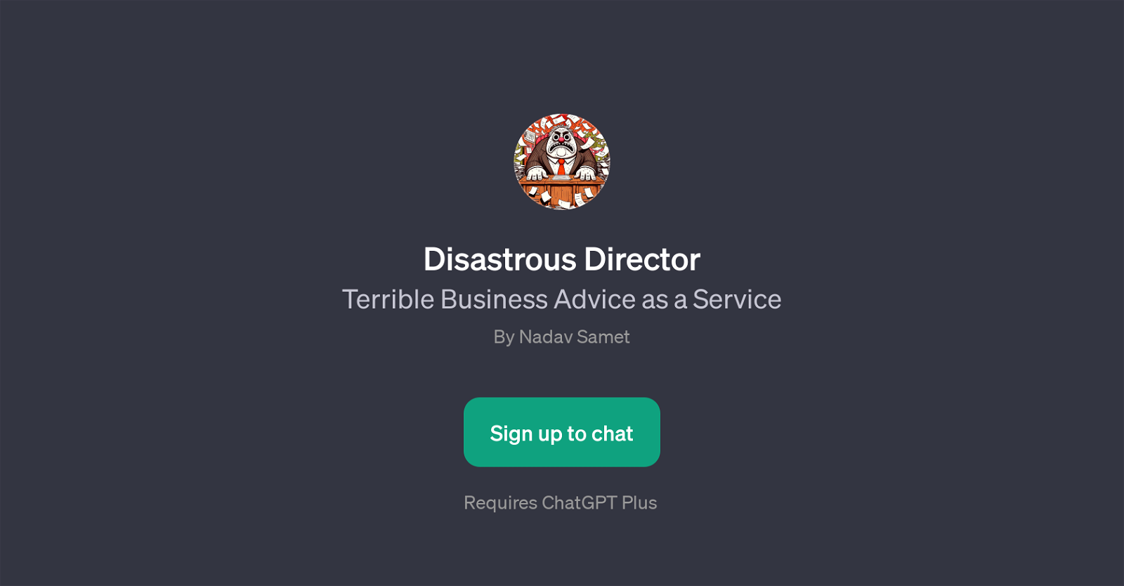 Disastrous Director website