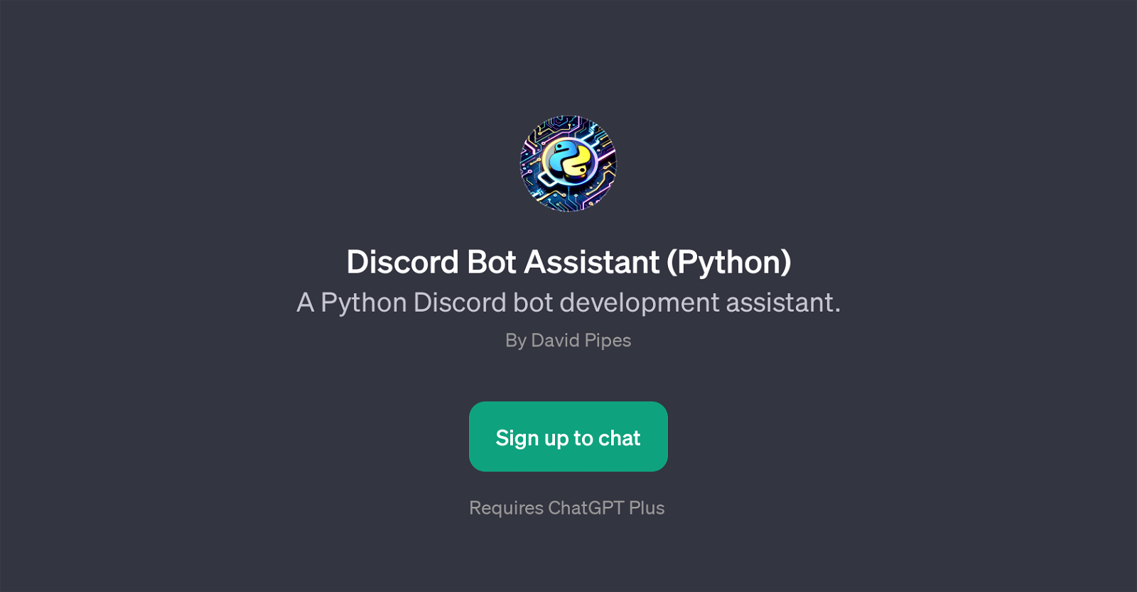 Discord Bot Assistant (Python) website