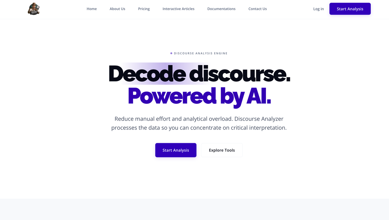 Discourse Analyzer website