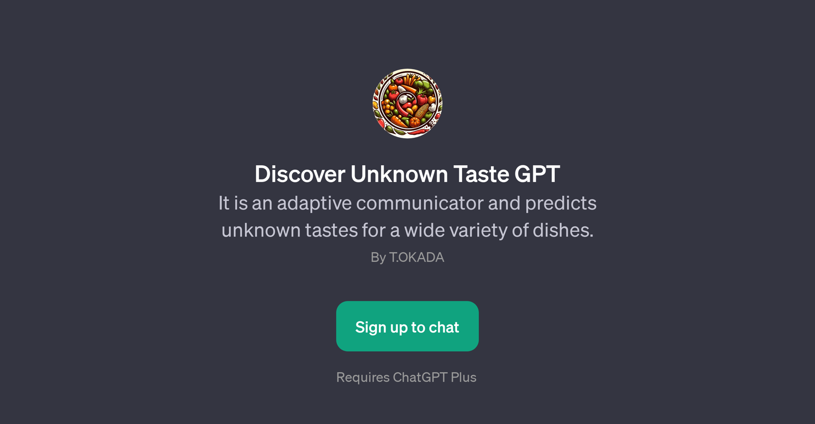 Discover Unknown Taste GPT website