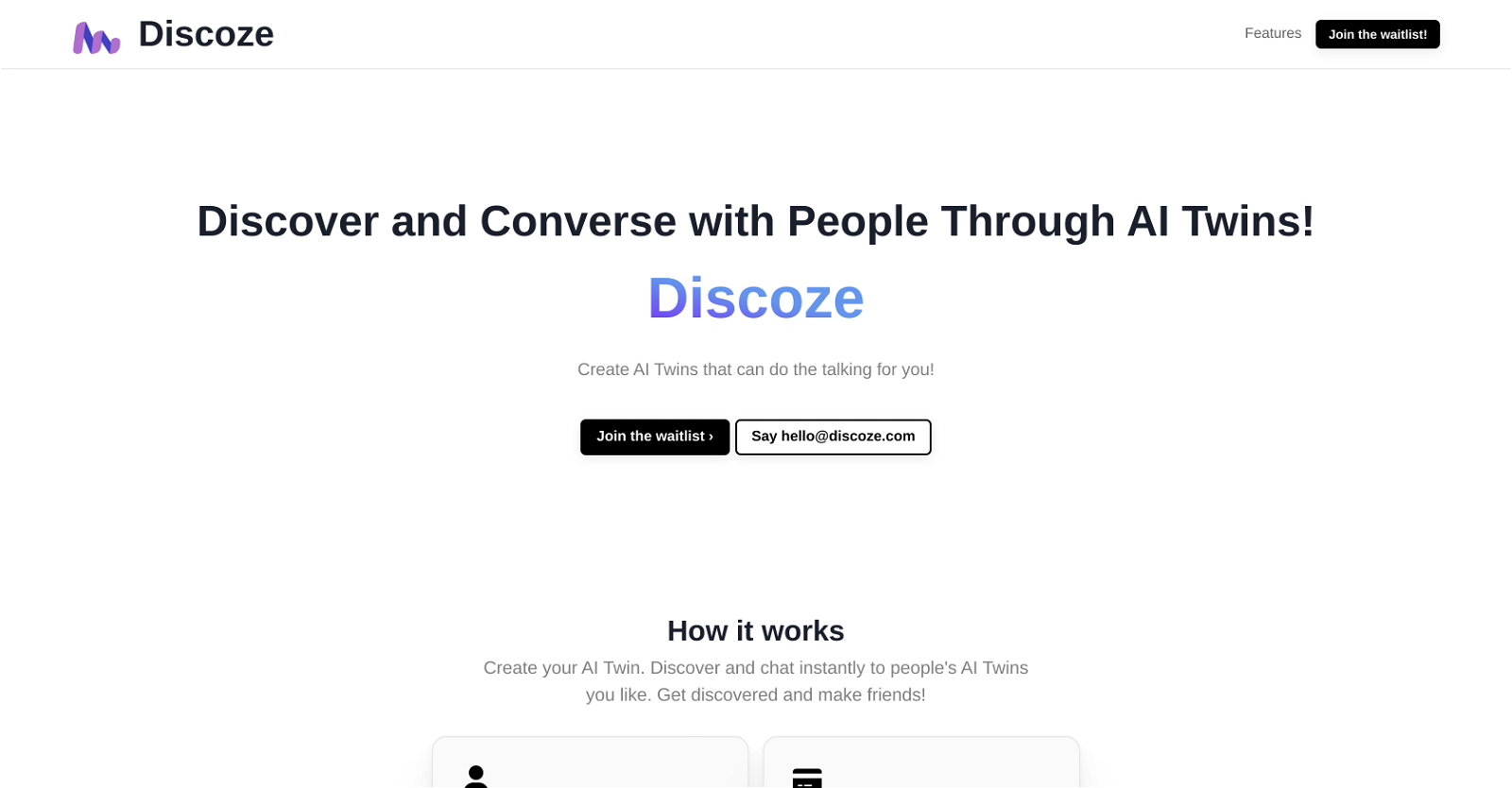 Discoze website