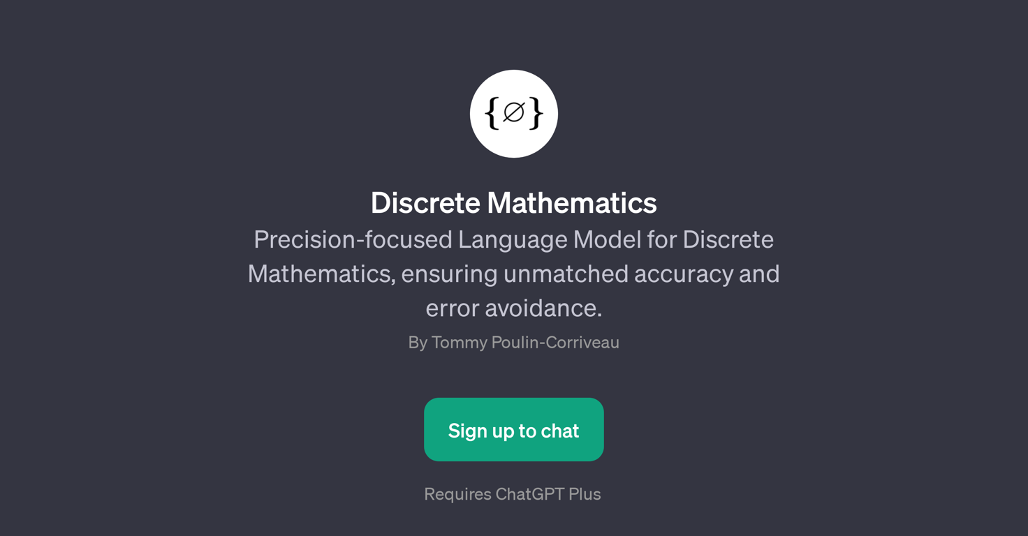 Discrete Mathematics GPT website