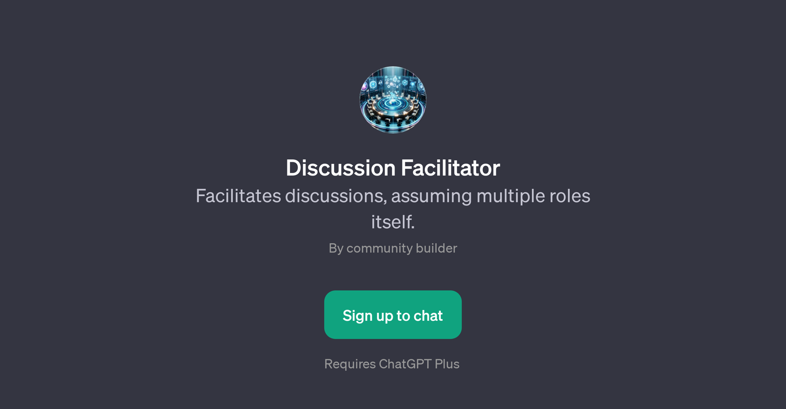 Discussion Facilitator website