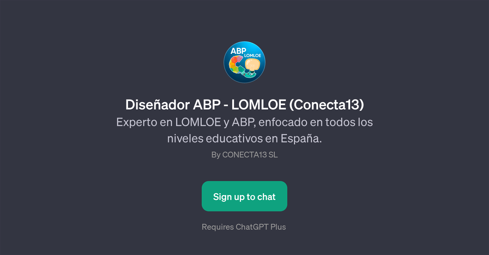 Diseador ABP - LOMLOE (Conecta13) website