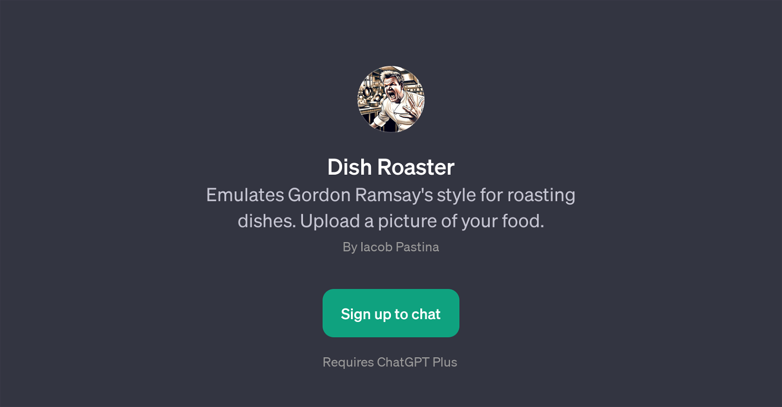 Dish Roaster website