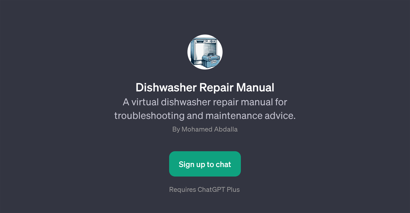 Dishwasher Repair Manual website