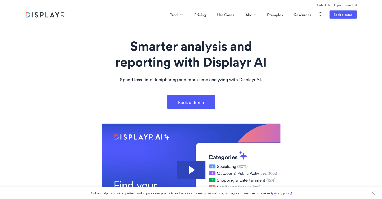 Displayr AI website
