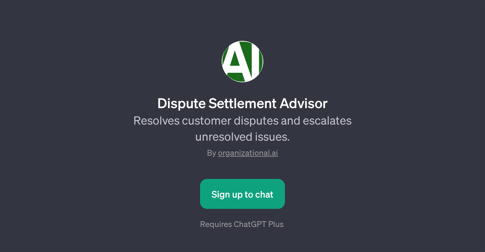 Dispute Settlement Advisor website